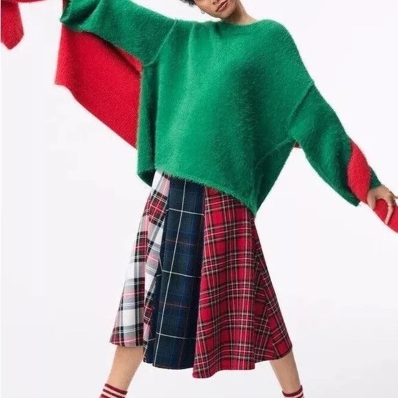 FREE PEOPLE Harrison Bunny Crew Long Sleeve Fuzzy Cozy Sweater Size XSmall NWT - Picture 3 of 4